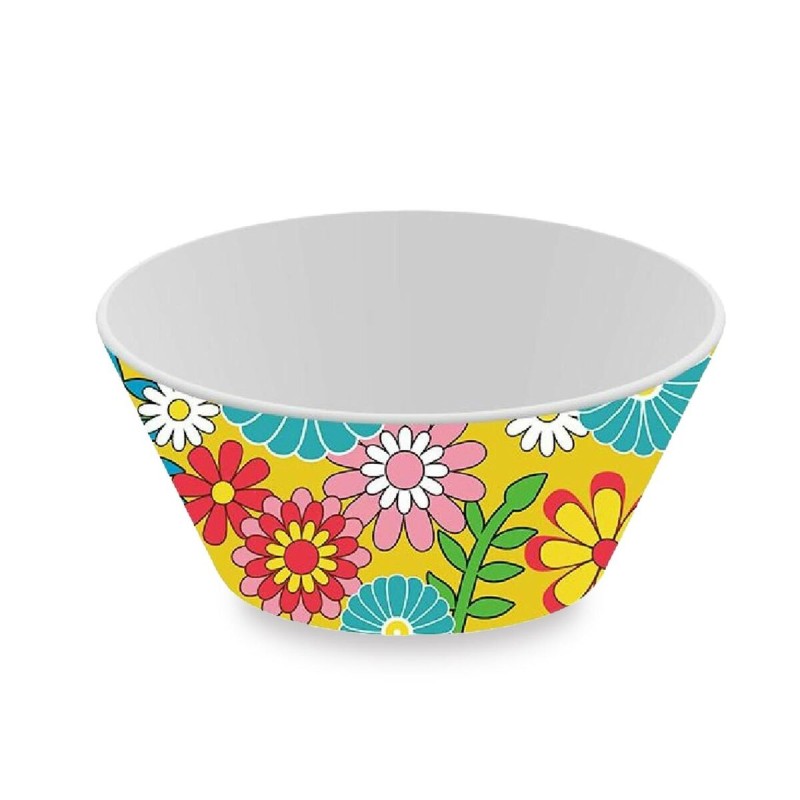 Salatschüssel Versa Gelb Polyäthylen RPET Ø 10,9 cm Blomster