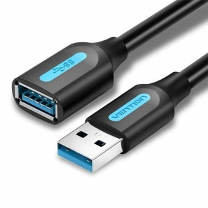 Câble Rallonge à USB VARIOS CBHBI Noir