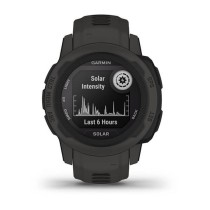 Smartwatch GARMIN Instinct 2 Solar Dunkelgrau 0,79" Schwarz Graphit