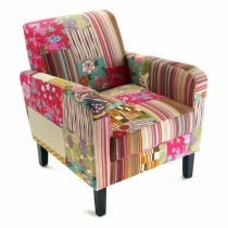 Fauteuil Versa Patchwork  Coton (77 x 71 x 65 cm)