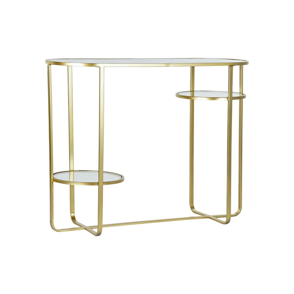 Konsole DKD Home Decor Spiegel Kristall Gold Metall (102 x 36 x 79 cm)