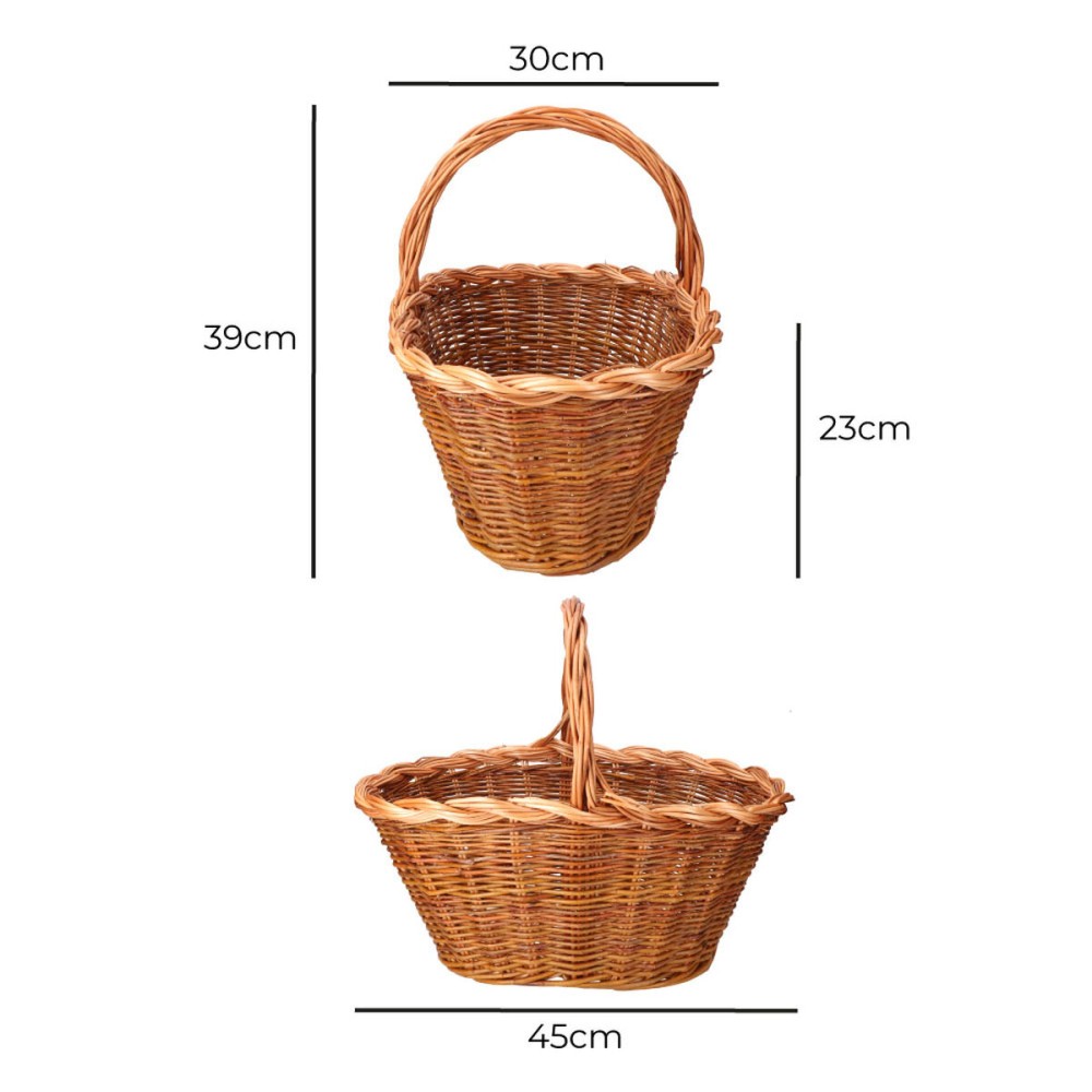 Basket EDM wicker 45 x 30 x 23 cm