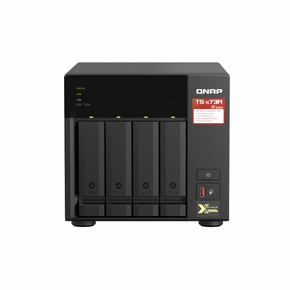 NAS-Netzwerk-Speicher Qnap TS-473A-8G           Schwarz