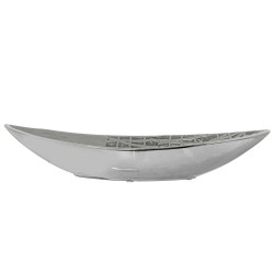 Centerpiece Alexandra House Living Silver 39 x 13 x 7,5 cm