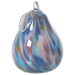 Decorative Figure Alexandra House Living Blue Crystal Pear 11 x 17 cm