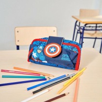 School Case Marvel Blue (22 x 12 x 7 cm)