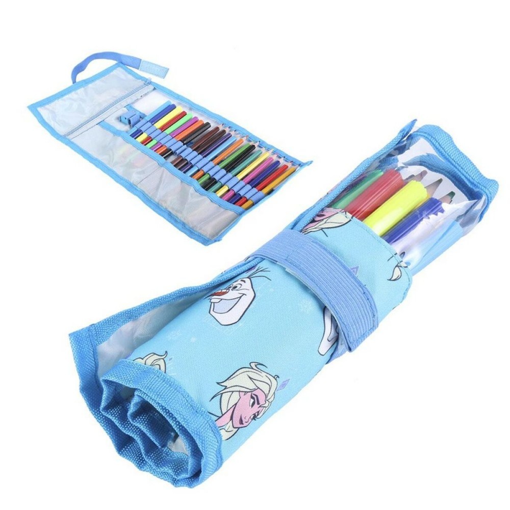 Trousse Scolaire avec Accessoires Frozen Bleu (22 pcs)