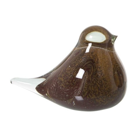 Figurine Décorative Alexandra House Living Sable Verre Oiseau 12 x 7 x 8 cm