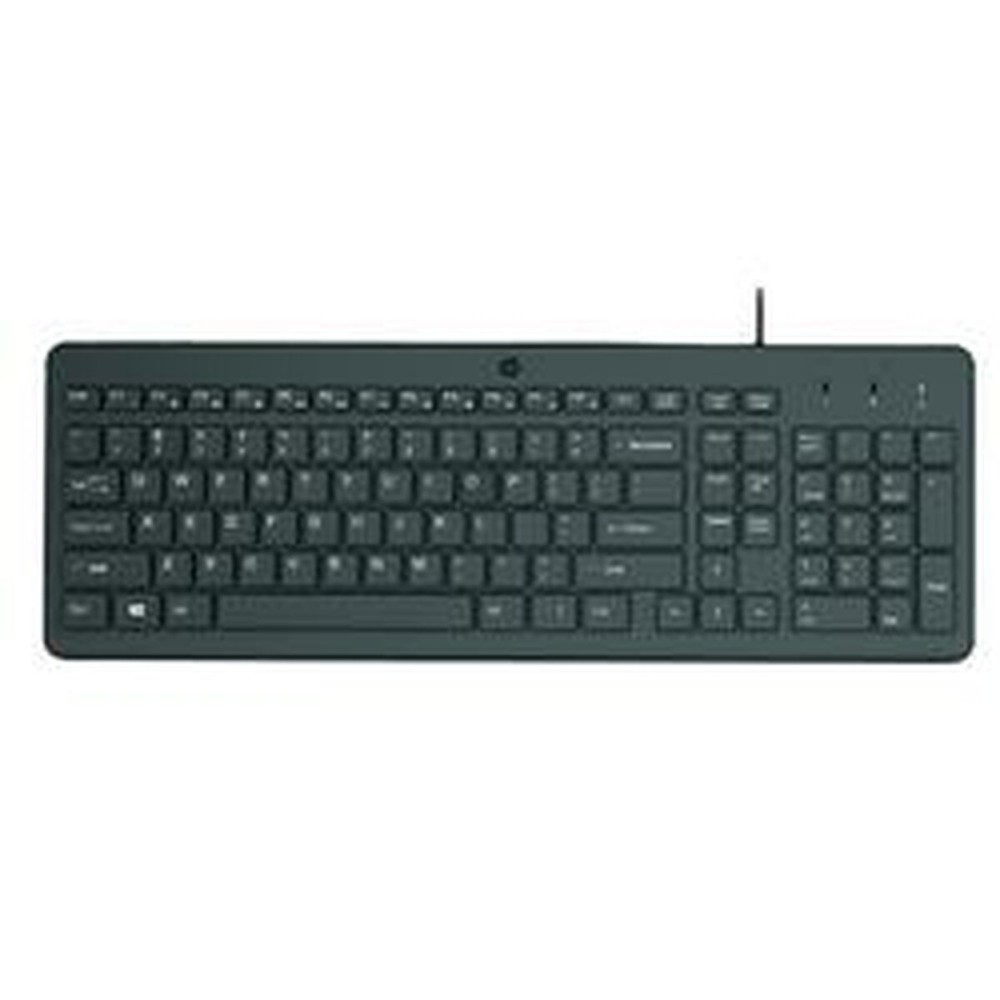 Tastatur HP Teclado con cable HP 150 Schwarz Qwerty Spanisch