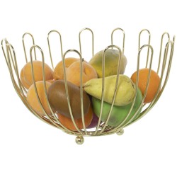 Fruit Bowl Alexandra House Living Golden 30 x 19 cm