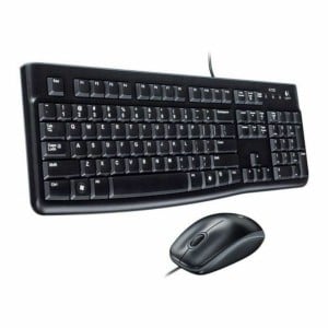 Keyboard and Optical Mouse Logitech 920-002550 USB Black Spanish Spanish Qwerty