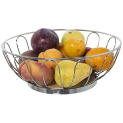 Obstschale Alexandra House Living Metall 28 x 10 cm