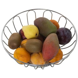 Obstschale Alexandra House Living Metall 28 x 10 cm