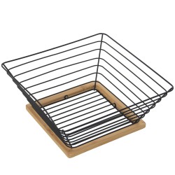 Obstschale Alexandra House Living Metall 25 x 25 x 10 cm