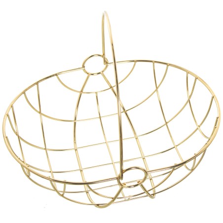 Fruit Bowl Alexandra House Living Golden Metal 29 x 22 x 12/24,5 cm