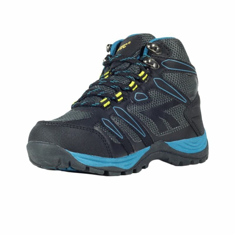 Bottes de Montagne pour Enfants Hi-Tec Muflon Mid WP Bleu Gris