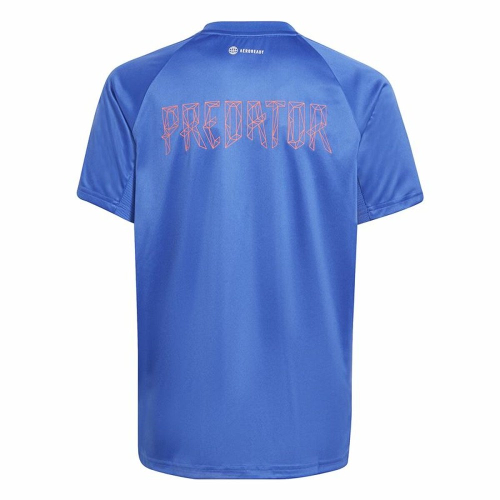 T shirt à manches courtes Enfant Adidas Predator Bleu