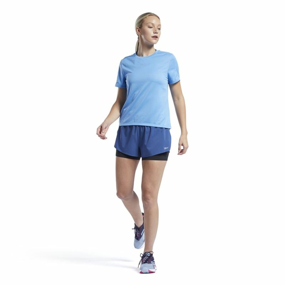 Damen Kurzarm-T-Shirt Reebok Speedwick Hellblau