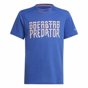 T shirt à manches courtes Enfant Adidas Predator Bleu