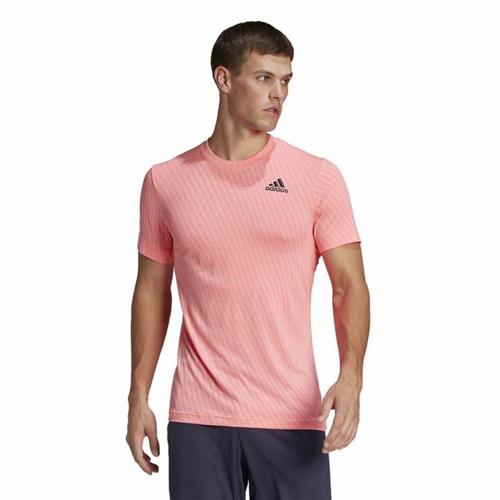 Men’s Short Sleeve T-Shirt Adidas Freelift Pink