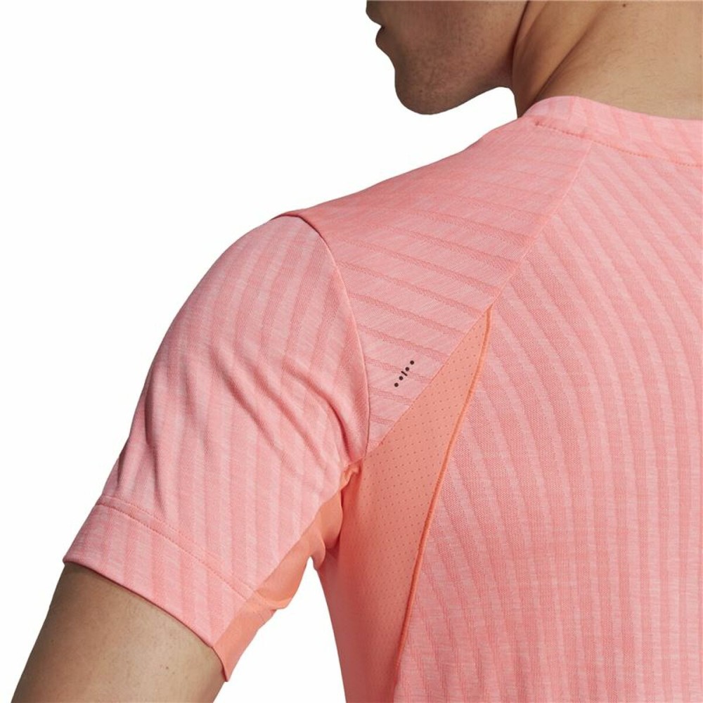 Herren Kurzarm-T-Shirt Adidas Freelift Rosa