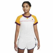 Damen Kurzarm-T-Shirt Nike Court Dri-Fit Slam Weiß