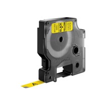 Ruban Laminé pour Etiqueteuses Dymo D1 40918 9 mm LabelManager™ Noir Jaune (5 Unités)