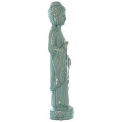 Deko-Figur Alexandra House Living Celeste aus Keramik Buddha 20 x 27 x 83 cm