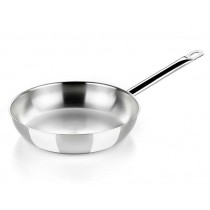 Wok Pfanne BRA A121613 Ø 26 cm Silberfarben Edelstahl