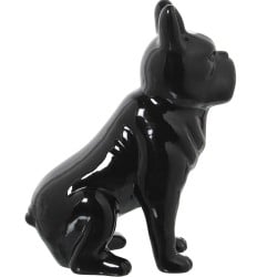 Figurine Décorative Alexandra House Living Noir Céramique Chien 14 x 25 x 34 cm