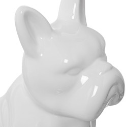 Decorative Figure Alexandra House Living White Ceramic Dog 14 x 25 x 34 cm