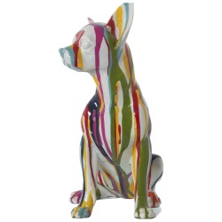 Figurine Décorative Alexandra House Living Multicouleur Plastique Chien Peinture 14 x 19 x 28 cm