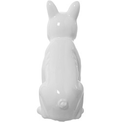 Decorative Figure Alexandra House Living White Ceramic Dog 14 x 25 x 34 cm