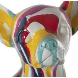 Figurine Décorative Alexandra House Living Multicouleur Plastique Chien Peinture 14 x 19 x 28 cm