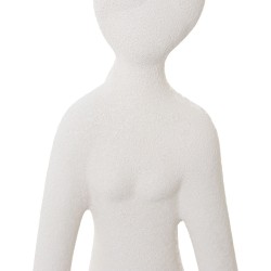 Decorative Figure Alexandra House Living Beige Ceramic Lady 22 x 19 x 43 cm