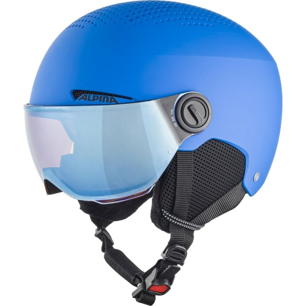 Casque de ski Alpina Zupo Visor Q Lite Bleu Monochrome 54-58 cm