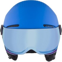 Ski Helmet Alpina Zupo Visor Q Lite Blue Monochrome 54-58 cm