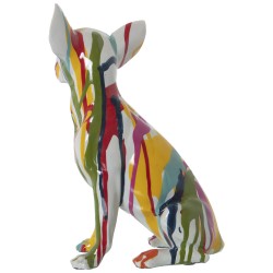 Figurine Décorative Alexandra House Living Multicouleur Plastique Chien Peinture 14 x 19 x 28 cm