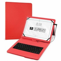 Housse pour Tablette et Clavier Subblim SUB-KT1-USB002 10.1" Rouge Espagnol Qwerty QWERTY