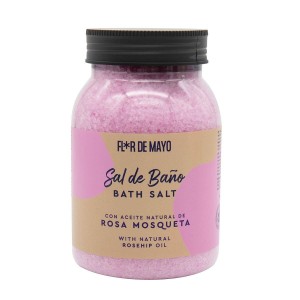 Sels de bain Flor de Mayo Sal De Baño 650 g Rose Musquée