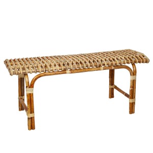 Banc Romimex Naturel Rotin 110 x 50 x 40 cm