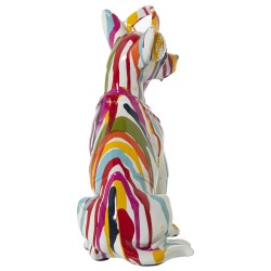 Deko-Figur Alexandra House Living Bunt Kunststoff Hund Kopfhörer Farbe 14 x 26 x 19 cm