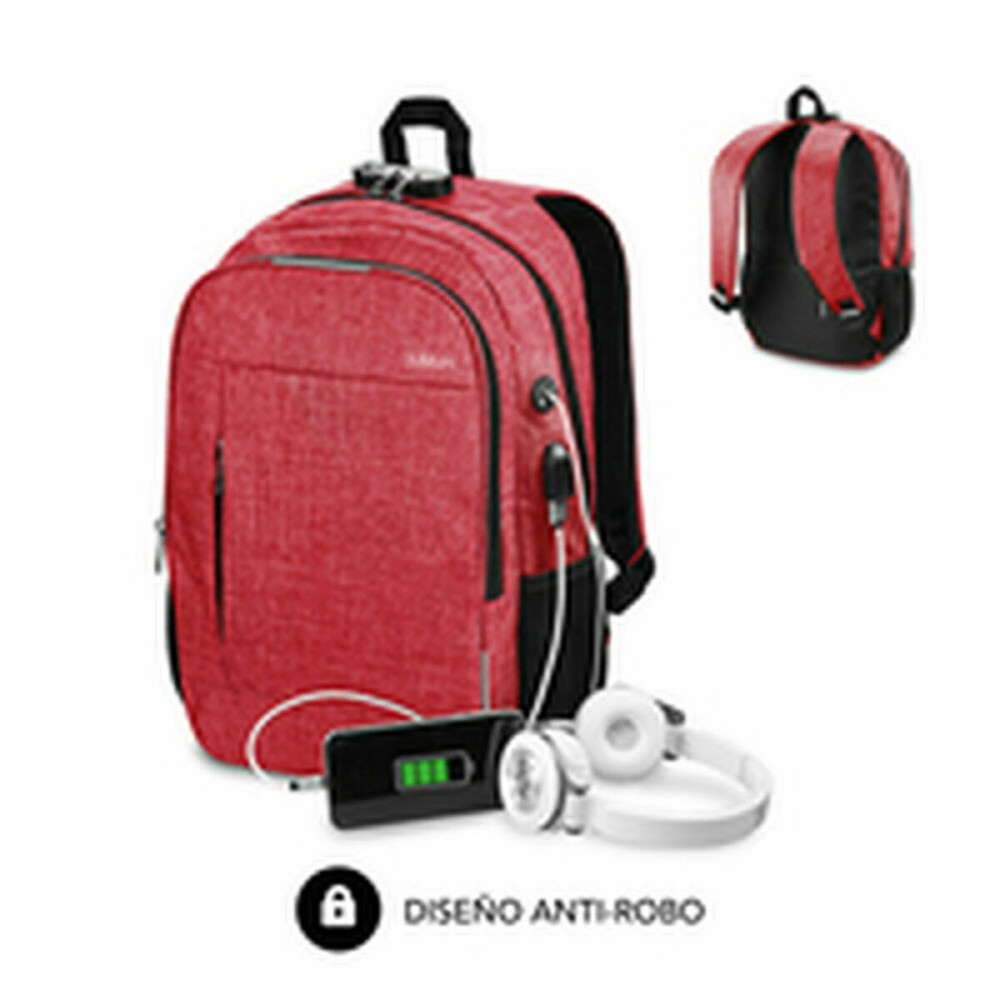 Laptoptasche Subblim SUB-BP-1UL0002 Rot