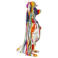 Decorative Figure Alexandra House Living Multicolour Plastic Dog Paint 16 x 13 x 30 cm