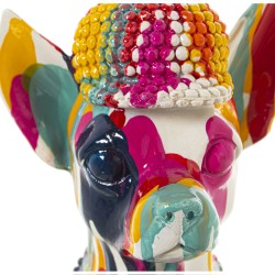 Decorative Figure Alexandra House Living Multicolour Plastic Dog Paint 16 x 13 x 30 cm