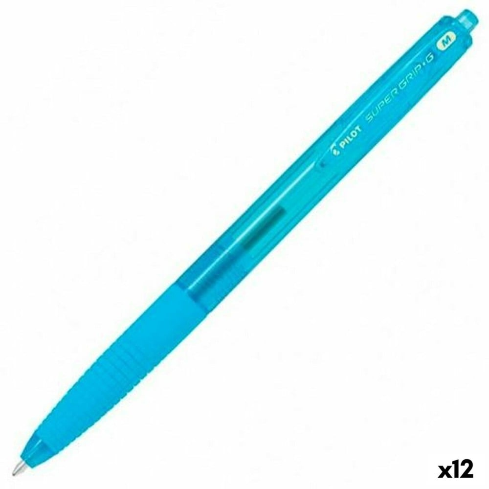 Crayon Pilot Supergrip Turquoise 0,4 mm (12 Unités)