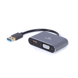 Adaptateur USB vers VGA/HDMI GEMBIRD  