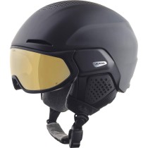 Skihelm Alpina Alto Q Lite Schwarz Grau Gold 59-63 cm