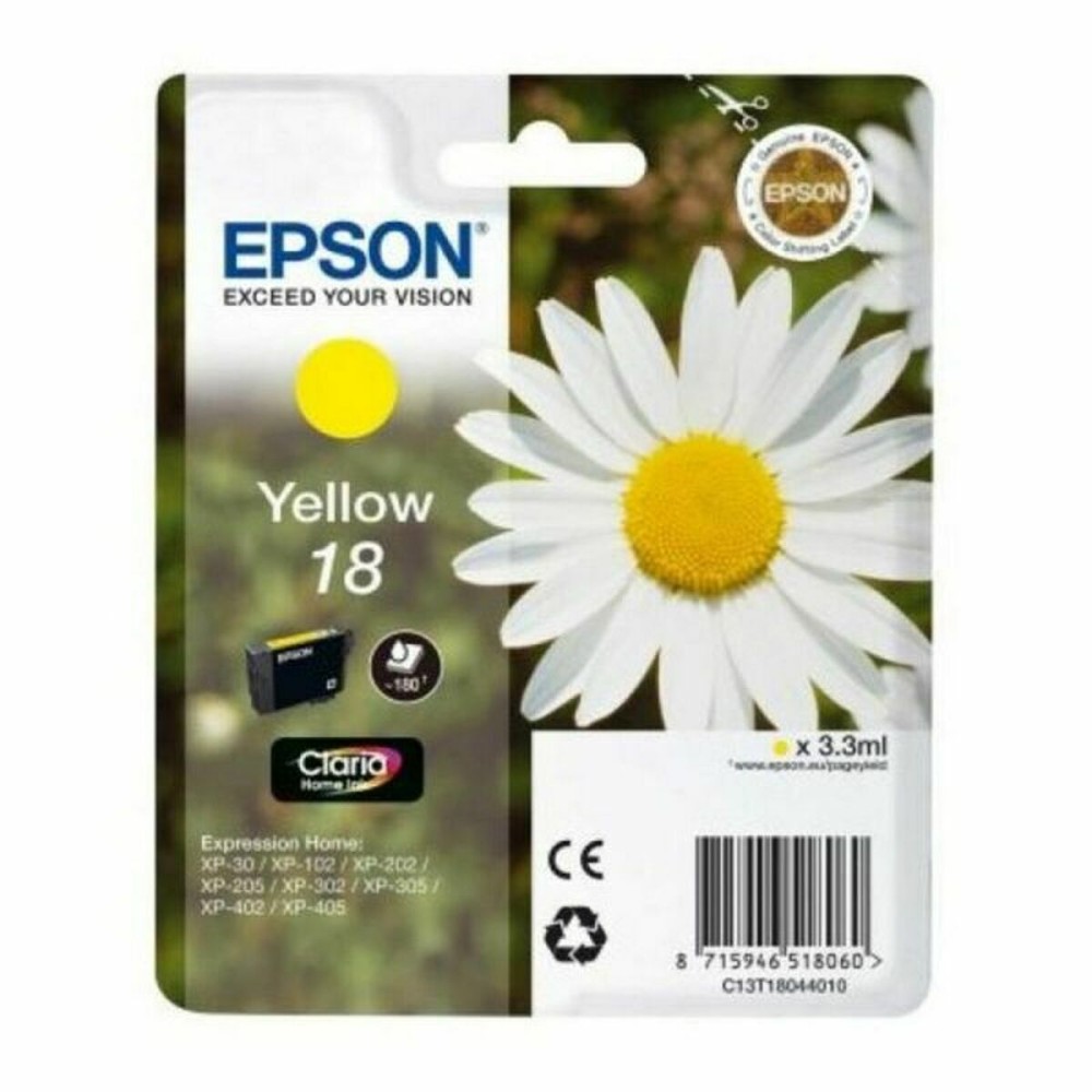 Cartouche d'Encre Compatible Epson Cartucho Epson 18 amarillo Jaune