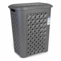 Laundry basket Tontarelli Arianna 30 L Graphite 37,5 x 27,5 x 47 cm (6 Units)